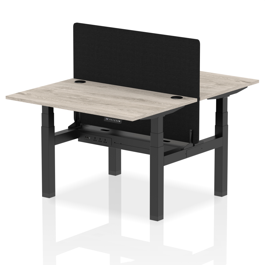 Rayleigh Back-to-Back 2 Person Height Adjustable Bench Desk